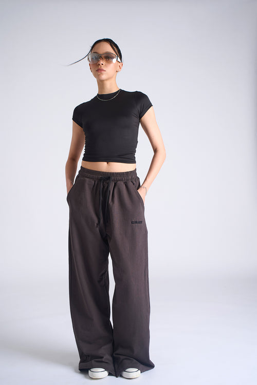 Brown Cherub Wide Leg Pants