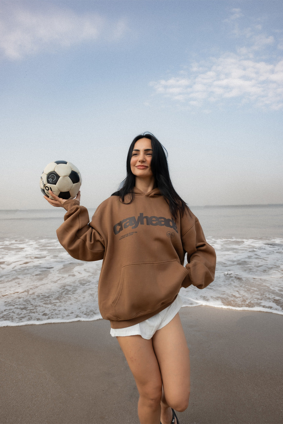 Crayy Signature Oversized Hoodie | Warm Brown – Crayyheads