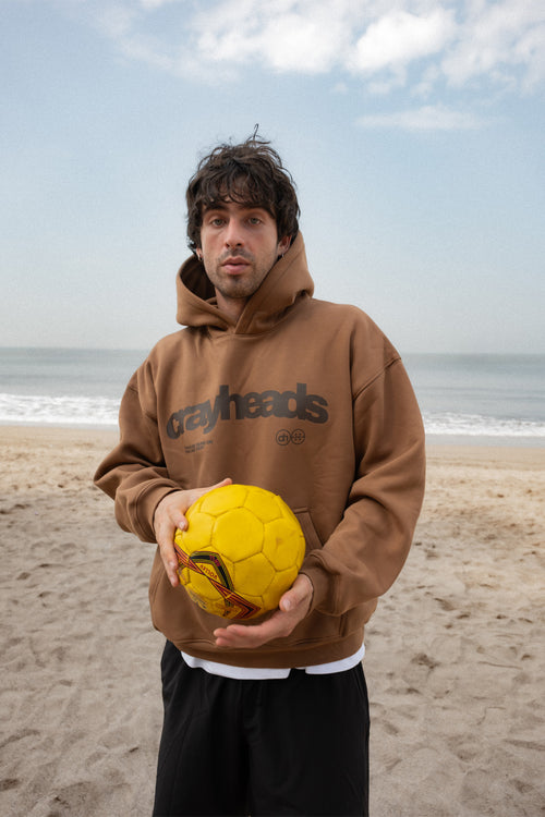 Crayy Signature Oversized Hoodie | Warm Brown