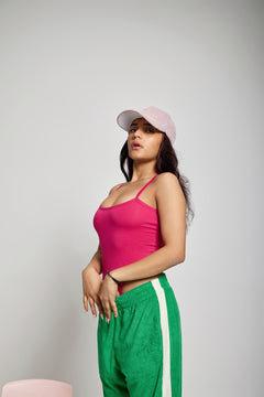 Hot Pink Highcut Bodysuit