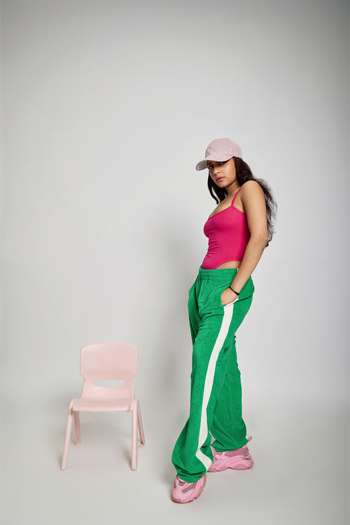 Hot Pink Highcut Bodysuit