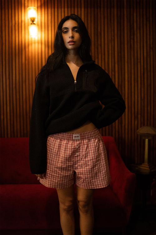 Pink Gingham Boxer Shorts