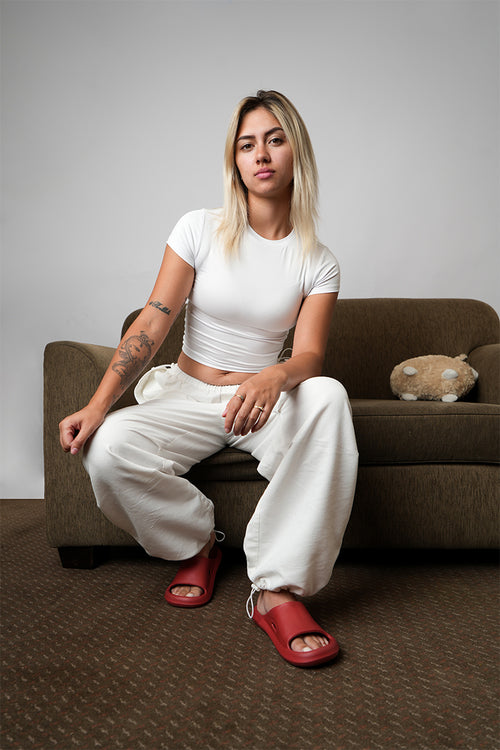 White Basic Sports Top