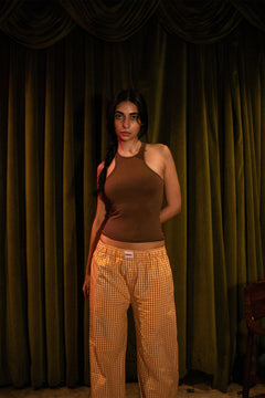 Yellow Gingham Pyjama
