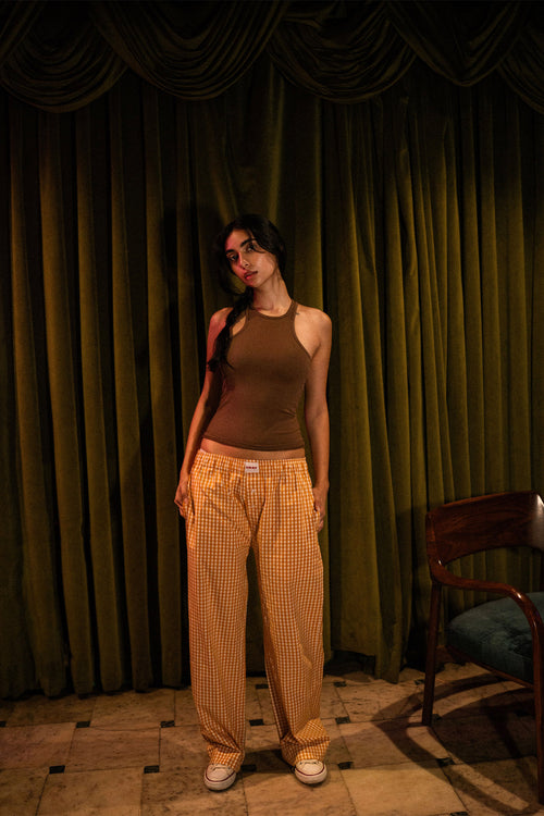 Yellow Gingham Pyjama
