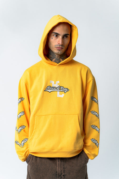 Yellow Cherub Wings | Boxy Fit Hoodie
