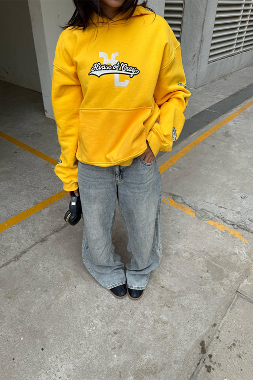 Yellow Cherub Wings | Boxy Fit Hoodie