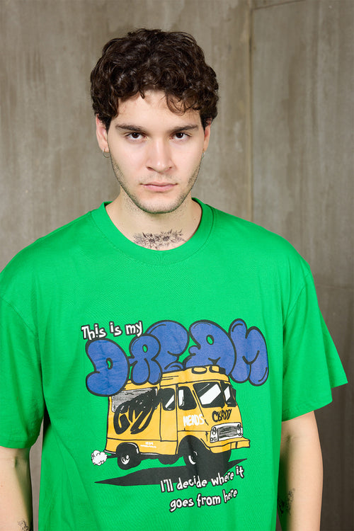 Dream Green Oversized Tee