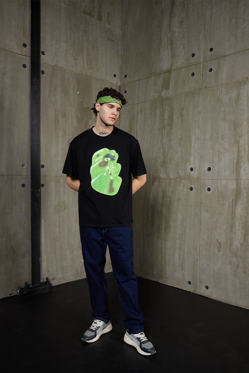 Gummy Bear Black Oversized Tee