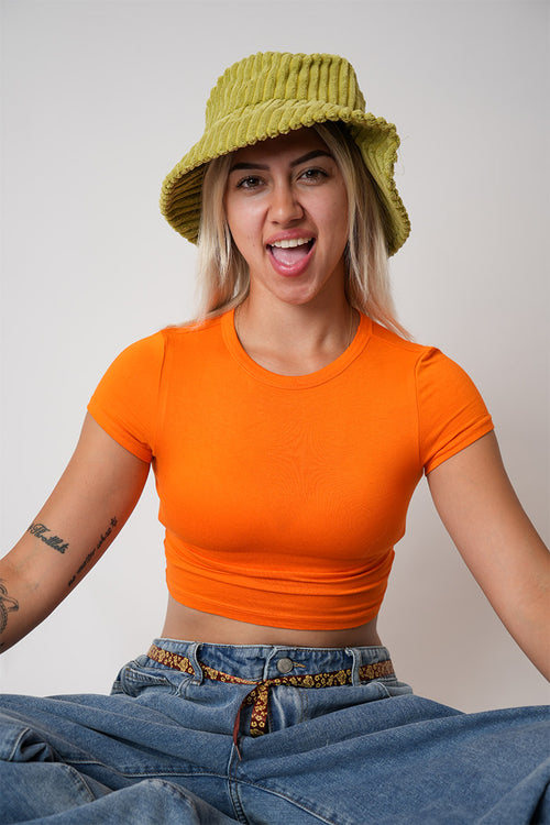 Orange Baby Tee