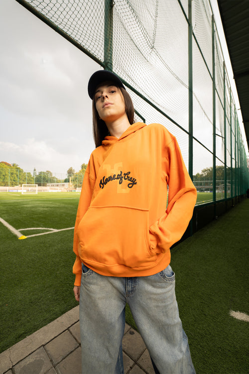HOC Cherub | Boxy fit Orange Hoodie