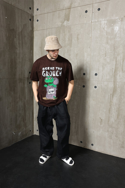 Oscar The Grouch Oversized Tshirt