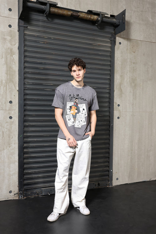 Post Malone Acid Wash Oversized Tee