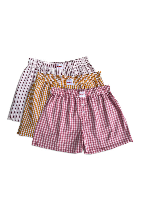 3-Pack Woven Boxer Shorts