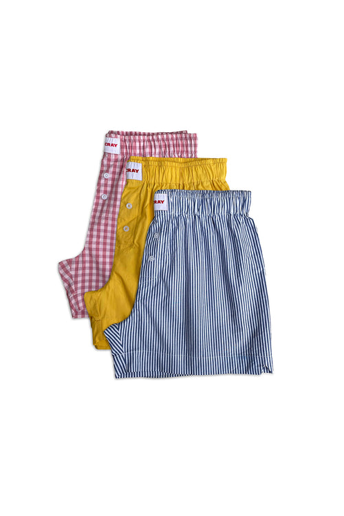 3-Pack Woven Boxer Shorts