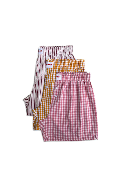 3-Pack Woven Boxer Shorts