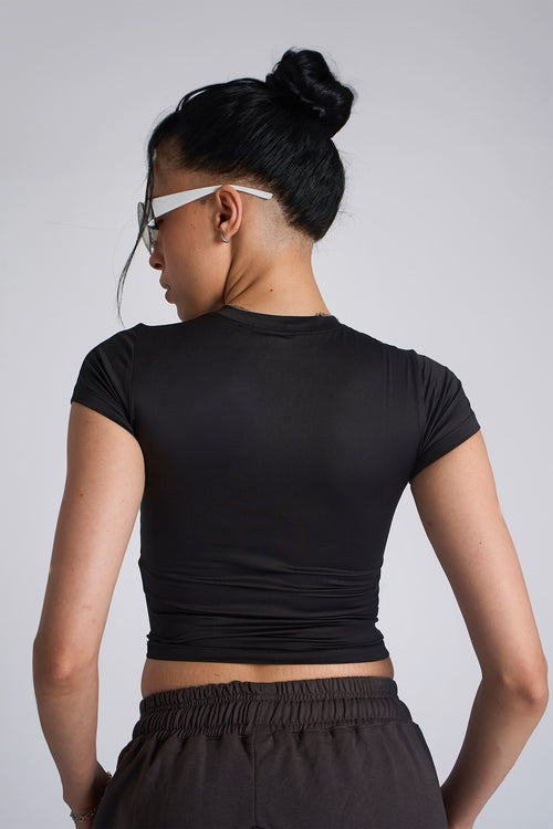 Black Basic Sports Top