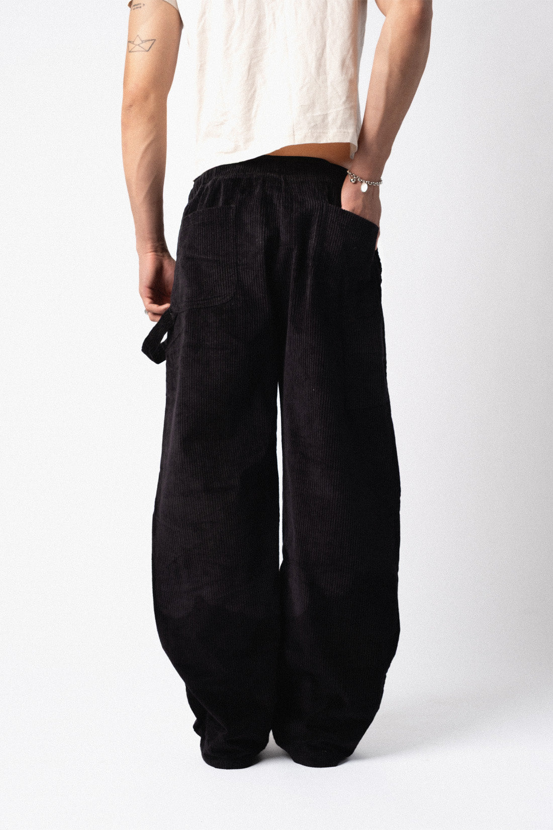 Black Corduroy Carpenter Sweatpants – Crayyheads