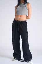 Black Parachute Pants