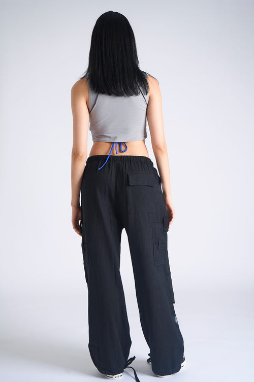 Black Parachute Pants