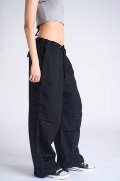 Black Parachute Pants