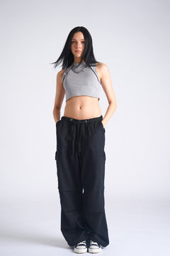 Black Parachute Pants