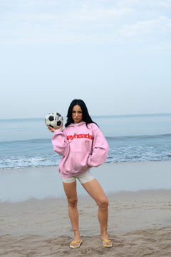 Crayy Signature Oversized Hoodie | Soft Pink