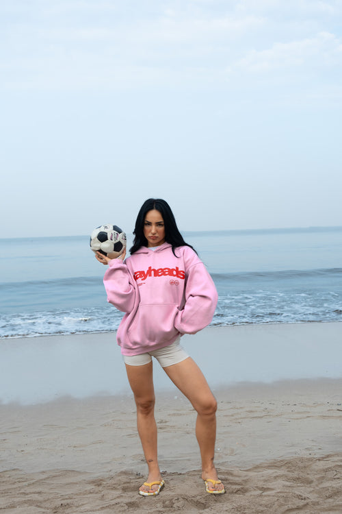 Crayy Signature Oversized Hoodie | Soft Pink