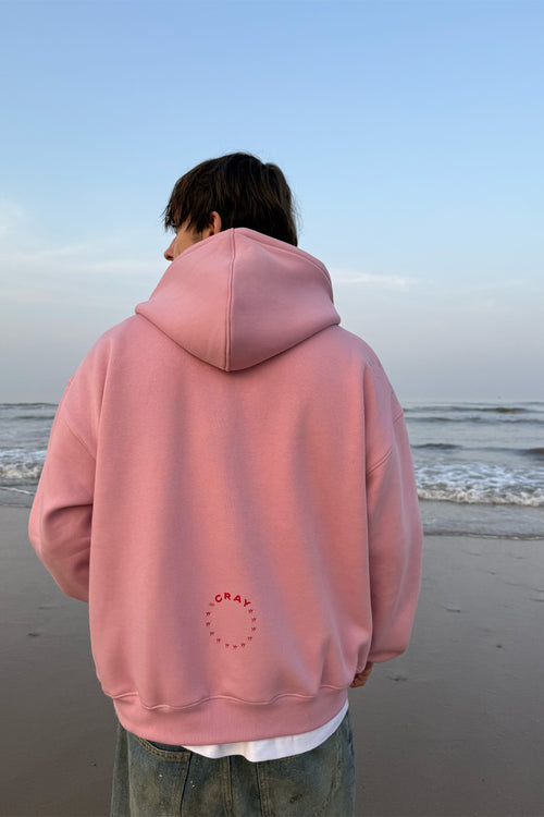 Crayy Signature Oversized Hoodie | Soft Pink