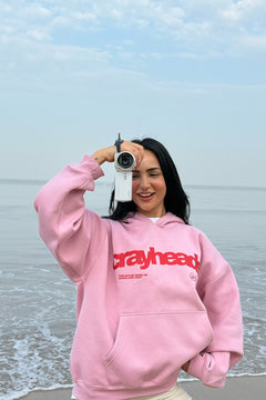 Crayy Signature Oversized Hoodie | Soft Pink