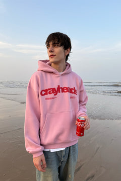 Crayy Signature Oversized Hoodie | Soft Pink