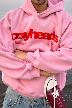 Crayy Signature Oversized Hoodie | Soft Pink