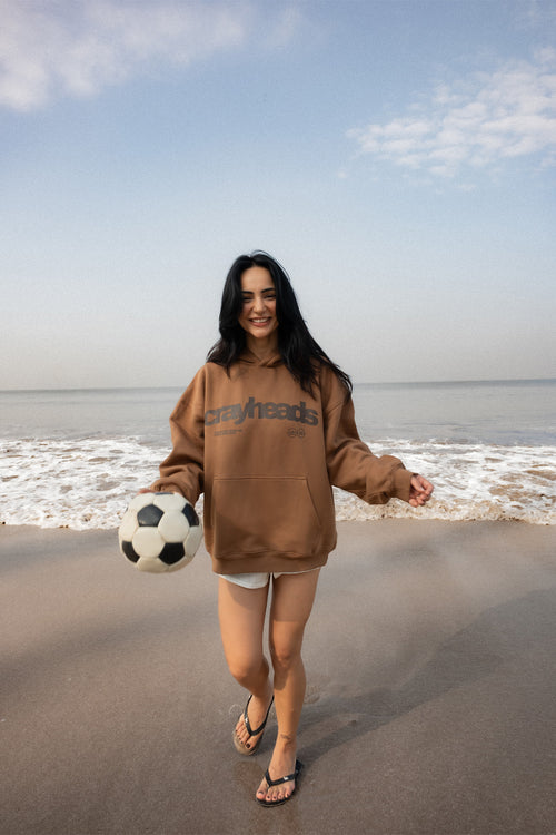 Crayy Signature Oversized Hoodie | Warm Brown