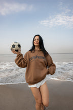 Crayy Signature Oversized Hoodie | Warm Brown