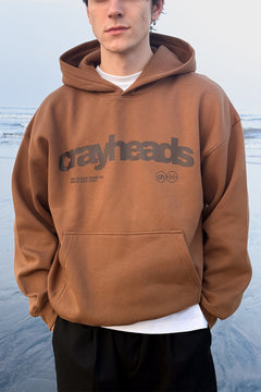 Crayy Signature Oversized Hoodie | Warm Brown