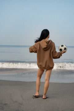 Crayy Signature Oversized Hoodie | Warm Brown