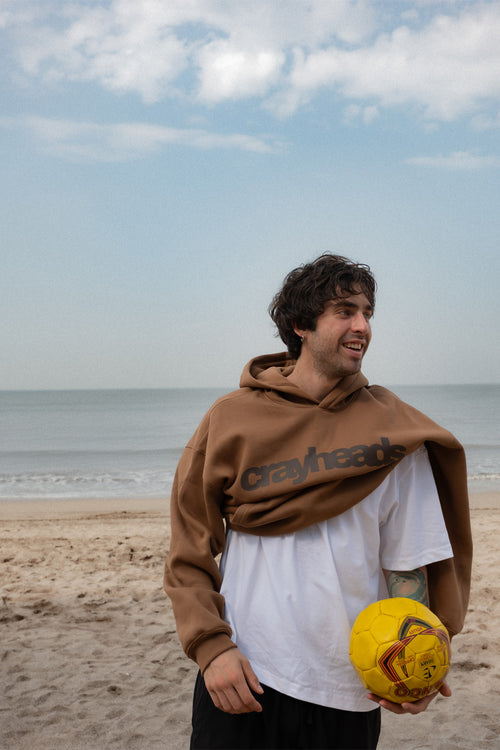 Crayy Signature Oversized Hoodie | Warm Brown