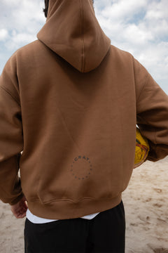 Crayy Signature Oversized Hoodie | Warm Brown