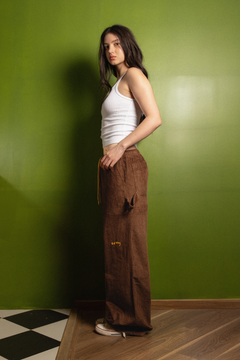 Brown Corduroy Carpenter Sweatpants