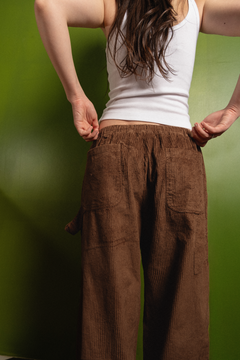 Brown Corduroy Carpenter Sweatpants