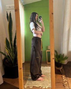Dark Brown Corduroy Carpenter Sweatpants