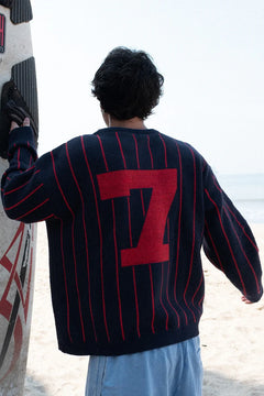 Deep Maroon Varsity Pullover & Varsity Mohair Pullover | Navy & Red