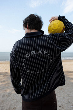 Pinstripe Knit Polo & ELCABALLO Jacquard Knit Polo | Brown