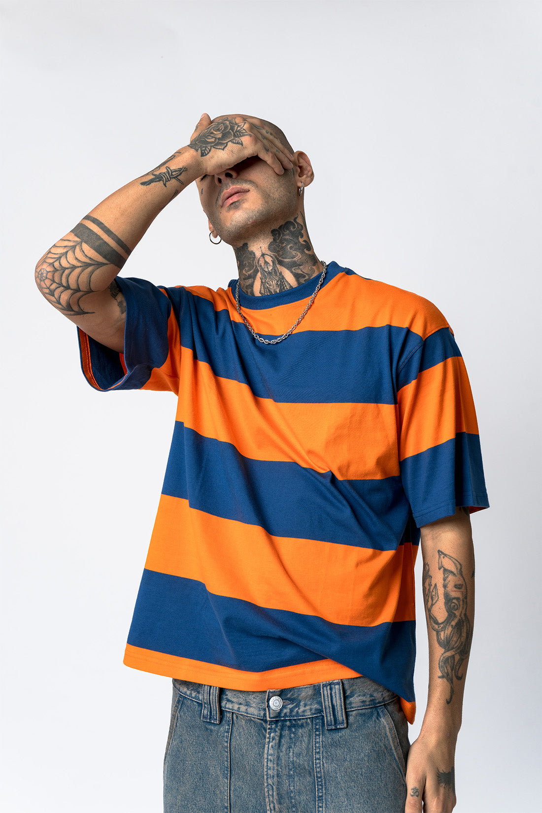 トップス AtLast STRIPED TEE AT LAST WIDE STRIPED TEE SHIRT