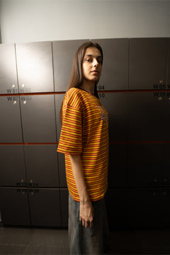 Old Skool Orange Striped Tee