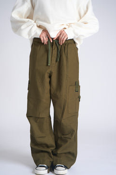 Olive Parachute Pants