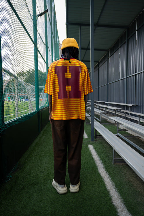 Old Skool Orange Striped Tee