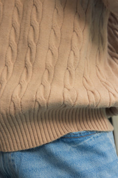 Cable Knit Wool Blend Jumper