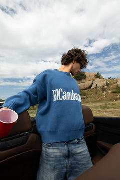 ElCambaro7 Jacquard Pullover | Deep Blue