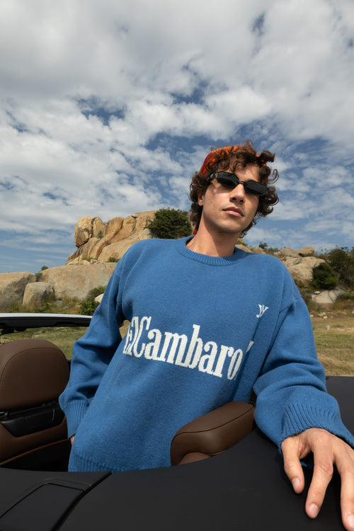 ElCambaro7 Jacquard Pullover | Deep Blue